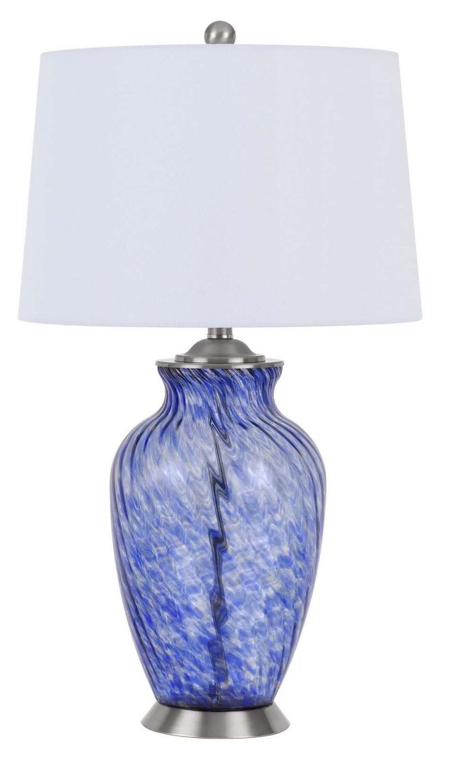 Cal® Lighting & Accessories Ashland Sky Blue Table Lamp-0