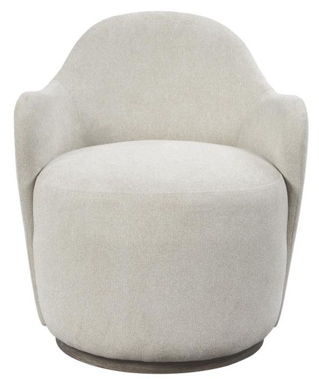Bernards Trilogy Ivory Barrel Arm Chair-1