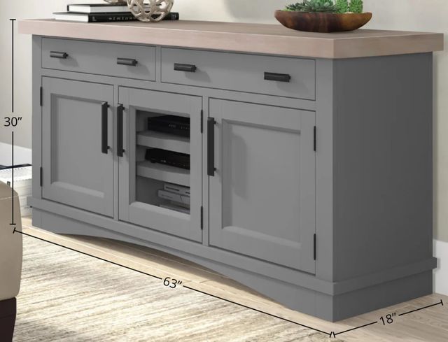 Parker House® Americana Modern Dove 63" TV Console-2
