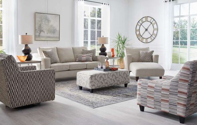 Fusion Furniture Stanley Sandstone Gray Sofa-1