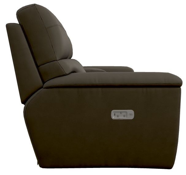 La-Z-Boy® Ava Mineral Leather Power Reclining Loveseat with Console, Headrest, and Lumbar-2