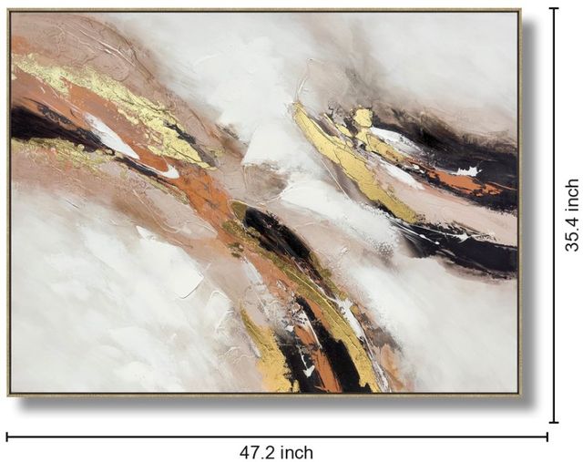 Classy Living Captivating Luxe Aurora Abstract Wall Art-2