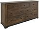 International Furniture Direct Parota III Barrel Brown Dresser-0