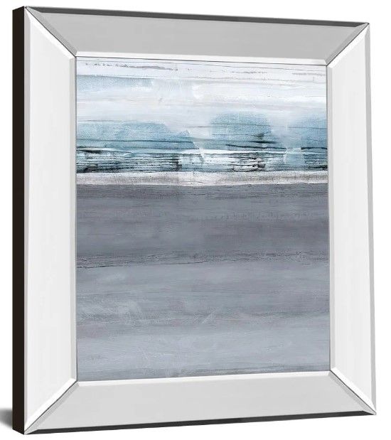 Classy Art Snowy Tracks by Sims Mirror Framed Wall Art-0