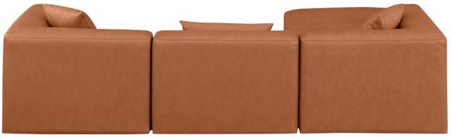Meridian Furniture Cube 4-Piece Cognac Upholstered Modular Sectional-3