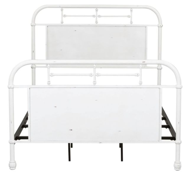 Liberty Furniture Vintage Antique White Twin Youth Metal Rod Bed-2