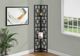 Monarch Specialties Inc. Espresso 62" Black Metal Corner Etagere Bookcase-3