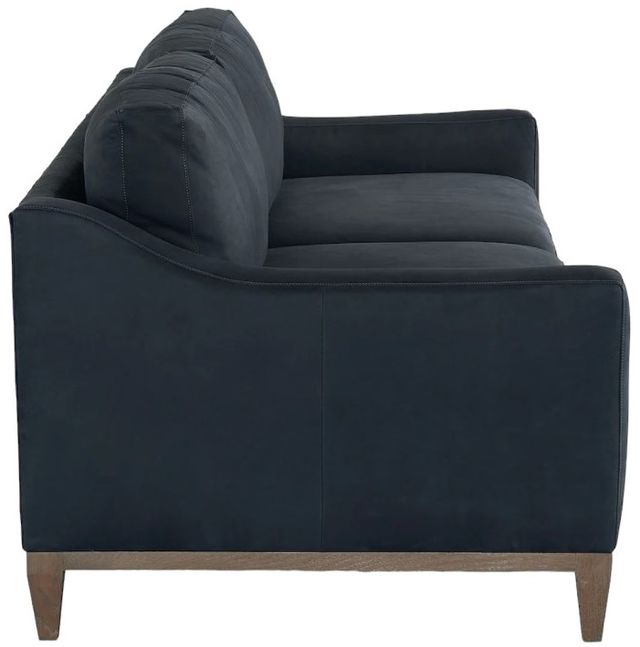 Bassett® Furniture Sanford BenchMade Nubuck Navy Leather Sofa-2