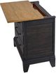 Elements International Montrose Brown/Espresso Nightstand-5