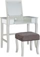 Linon Harper 2-Piece Silver Vanity Set-0