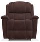 La-Z-Boy® Stratus Chestnut Leather Power Rocking Recliner with Massage and Heat-1