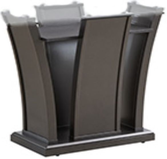New Classic® Home Furnishings Platina Glitter Gray Dining Table-3