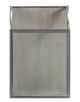 Bernhardt Cornelia Glass Top Nebbia Square Side Table with Brushed Stainless Steel Base-4
