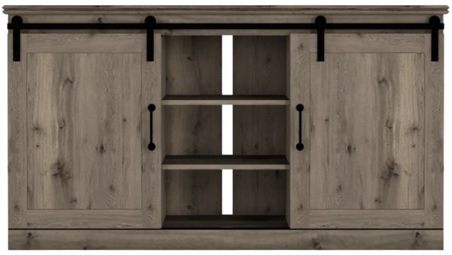 Perdue Woodworks 78,000 Essential Weathered Gray Ash 1-Door TV Media Console-1