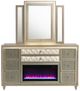 Coaster® Lorient Camel/Ivory Dresser and Mirror with LED-1