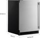 KitchenAid® 24" 5.0 Cu. Ft. Stainless Steel Undercounter Refrigerator-2