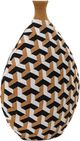 TOV Furniture Jahia Black/Natural/White Cubism Decorative Vase-0
