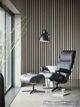 Stressless® by Ekornes® Customizable View Large Manual Recliner and Ottoman with Cross Base-1