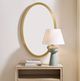 Uttermost® Elstree Antique Brass Oval Mirror-1