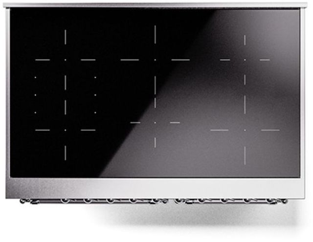 Ilve® Nostalgie II Series 40" Graphite Matte Pro Style Induction Range-2