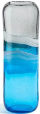 Giftcraft Blue/Gray Small Glass Vase-0