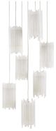 Currey & Company Escenia Natural/Painted Silver Multi-Drop Pendant Lighting-1