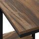 Monarch Specialties Inc. Brown Reclaimed 25"H Accent Table with Black Metal Base-4