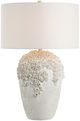 Renwil® Everren Wavy Painted Textured Off-White Table Lamp-2