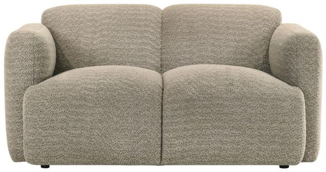Coaster® Dorset Brown Upholstered Loveseat-1
