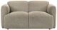 Coaster® Dorset Brown Upholstered Loveseat-1