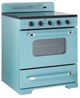 Unique® Appliances Classic Retro 30" Ocean Mist Turquoise Freestanding Electric Range-3