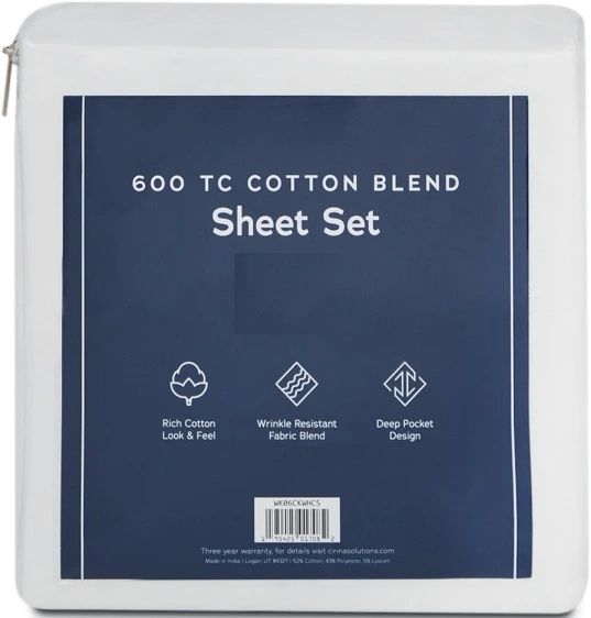 Weekender™ 6-Piece Cotton Blend Split California King Sheet Set-0