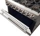 FORNO® Capriasca 36" Stainless Steel Pro Style Dual Fuel Range with White Door-4