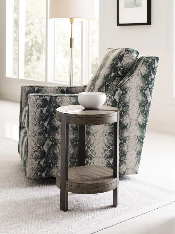 Hammary® Sandler Colt Gray Round Accent Table-1