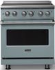 Viking® 5 Series 30" Novembery Sky Pro Style Electric Range with Polished Chrome Trim-0