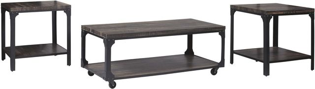 Signature Design by Ashley® Jandoree 3-Piece Brown/Black Occasional Table Set-0