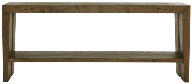 Classic Home Troy Suede Brown Console Table-2