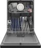GE® 24" Black Built-In Dishwasher with Front Controls-2