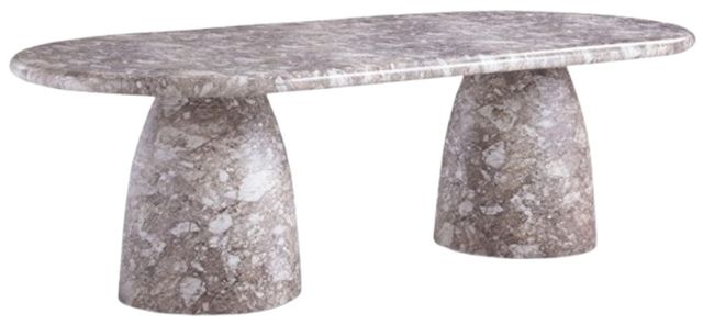 Meridian Furniture Cosenza Brown 96" Indoor/Outdoor Concrete Dining Table-0