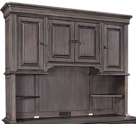 Aspenhome® Sinclair Ash Grey Credenza Hutch-0