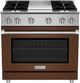 BlueStar Platinum X8 36" Custom Color Match Pro-Style Gas Range with Brushed Stainless Steel Trim-0