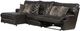 Catnapper® Como 3-Piece Chocolate Left Arm Facing Power Reclining Sectional-1