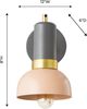 TOV Furniture Blush/Grey Juku Wall Sconce-5