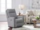 La-Z-Boy® Finley Smoke Power Rocking Recliner with Headrest and Lumbar-4