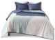 Olliix by Albany Reversible Aqua Full/Queen Cotton Printed Coverlet Set-0