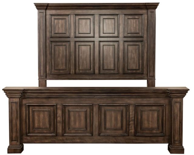 Liberty Furniture Big Valley Brownstone California King Panel Bed-2