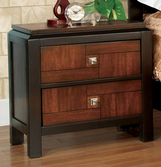 Furniture of America® Patra Acacia/Walnut 5-Piece Queen Bedroom Collection-2