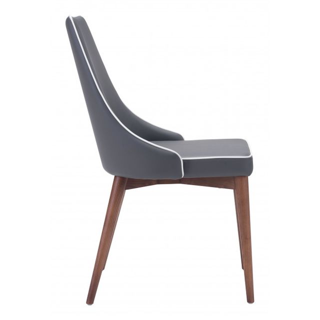 Zuo® Modern Moor Dark Gray Dining Chair-1