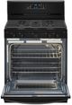 Whirlpool® 30" Black Freestanding Gas Range-1
