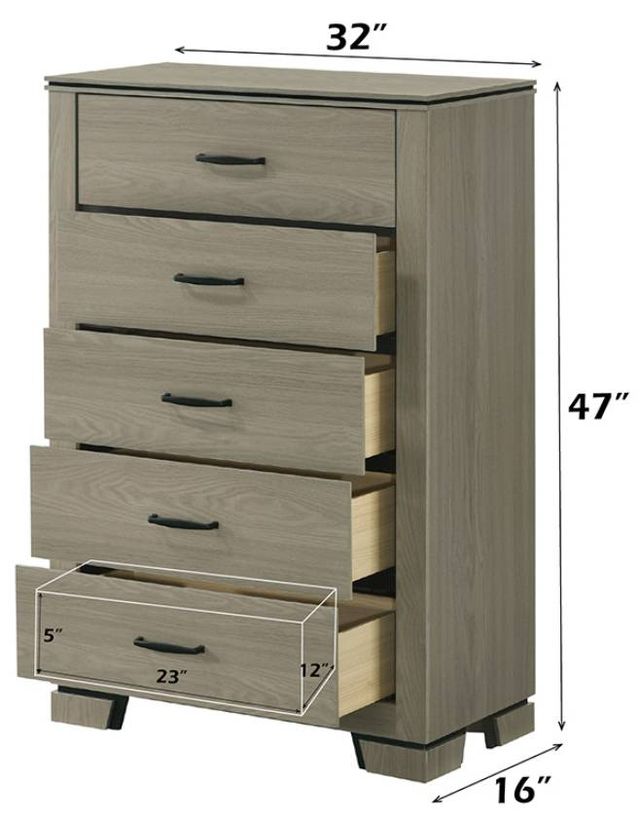 ACME Furniture Joanna Weathered Gray Chest-2